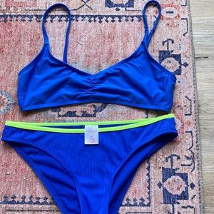 Blue bikini